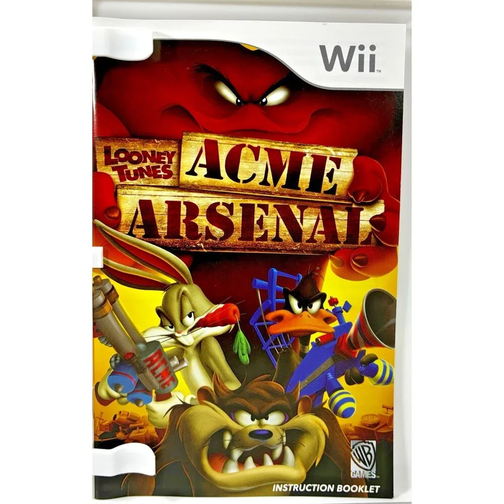 Looney Tunes: Acme Arsenal Nintendo Wii 2007 WB Games Complete w/ Manual Tested